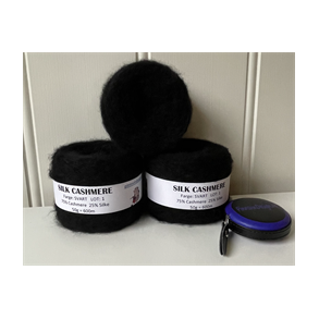 Silk Cashmere 600 SVART